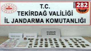 Çorlu'da uyuşturucuyla yakalanan 2 şüpheli gözaltında