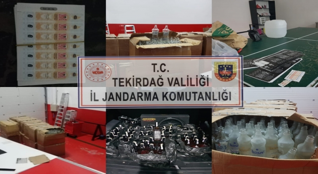 Tekirdağ’da sahte içki imal edilen deponun sahibi gözaltına alındı