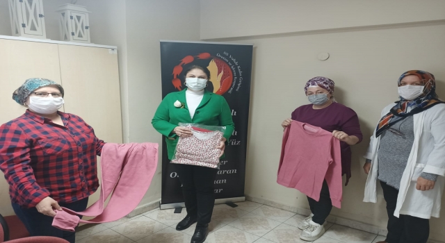 Edirneli kadınlar dayanışma amacıyla cezaevindeki kadın ve çocukları için pijama dikti