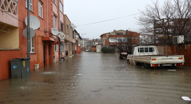 Edirne’de sağanak etkisini artırdı