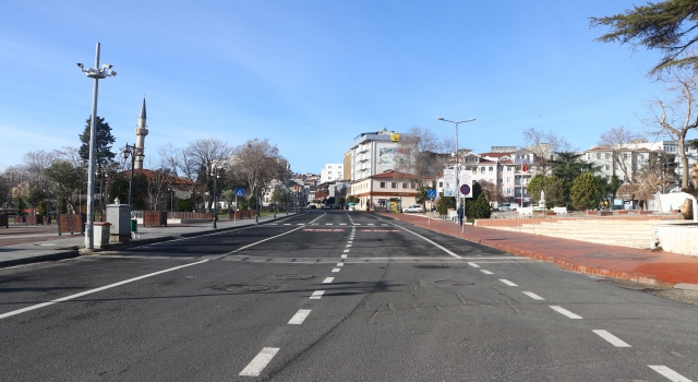 Trakya’da sokağa çıkma kısıtlaması nedeniyle cadde ve sokaklarda sessizlik hüküm sürüyor