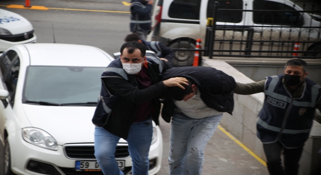 Tekirdağ’da döner dükkanı işletmecisi kadının katil zanlısı adliyeye sevk edildi