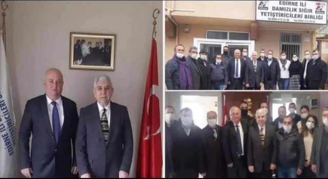 MHP Edirne İl Yönetimi, Damızlık Sığır Yetiştiricileri Birliği’ni ziyaret etti