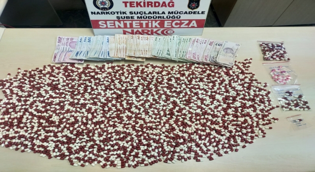 Tekirdağ’da 3 bin 578 uyuşturucu hap ele geçirildi, 4 şüpheli yakalandı