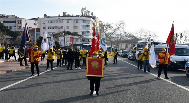 ”57. Alay” için Tekirdağ’dan Çanakkale’ye yürüyorlar