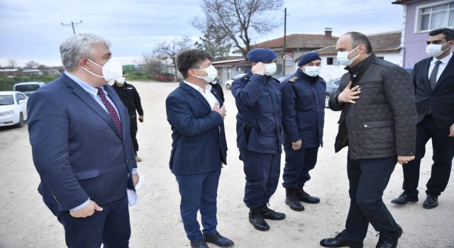 Edirne Valisi Canalp köyleri ziyaret ederek salgın tedbirlerine uyulmasını istedi