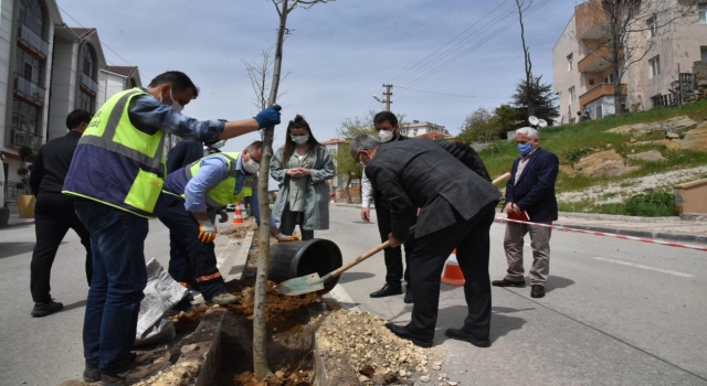 Keşan’da 132 ıhlamur fidanı toprakla buluştu