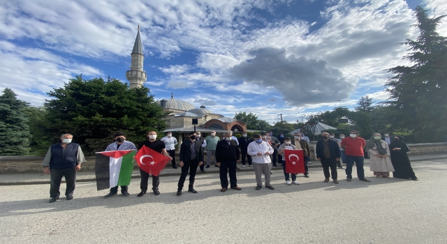 Edirne’de İsrail’in Filistin halkına yönelik saldırılarına tepki