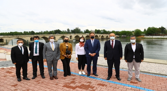 MeyerLandrut ve Kaymakcı tarihi Ekmekçizade Kervansarayı’nı ziyaret etti