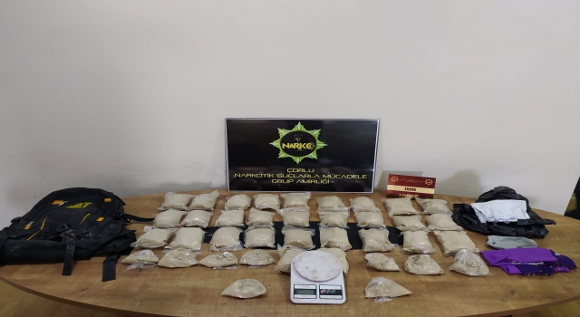 Tekirdağ’da hafriyata gizlenmiş 10 kilogram eroin ele geçirildi