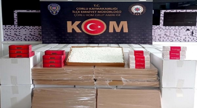 Tekirdağ’da 1 milyon 750 bin makaron ele geçirildi