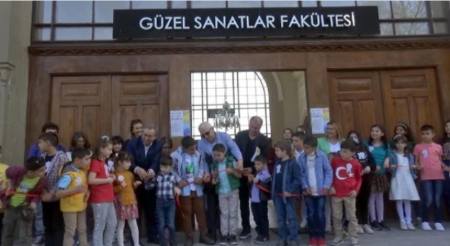 Edirneli çocuk sanatçılardan resim sergisi