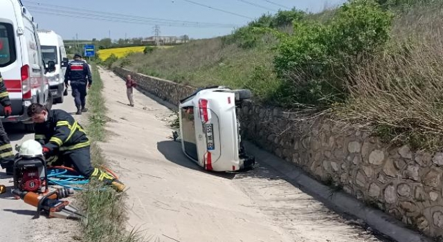 Otomobil takla attı; sürücü öldü, eşi yaralı