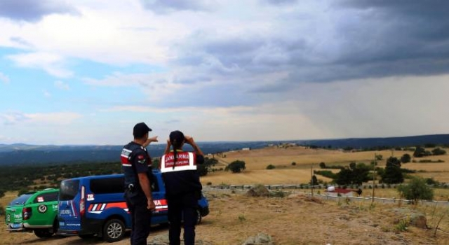 Kırklareli’de jandarmadan orman yangınlara karşı dronlu denetim