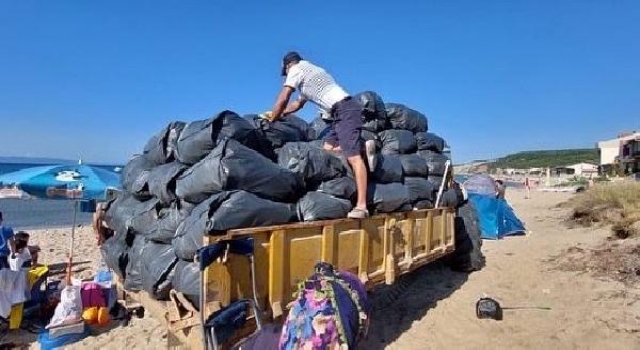 Keşan’da 3 günde 150 kamyon çöp toplandı, belediye başkanı tatilcileri uyardı