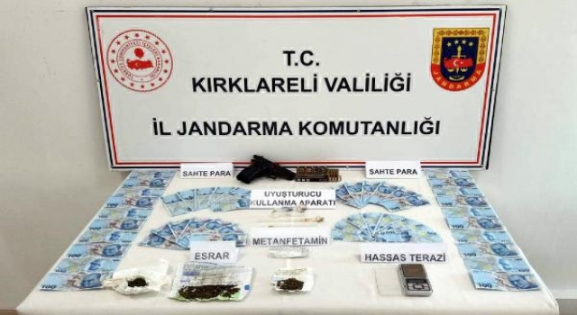 Kırklareli’de sahte para ve uyuşturucu operasyonu