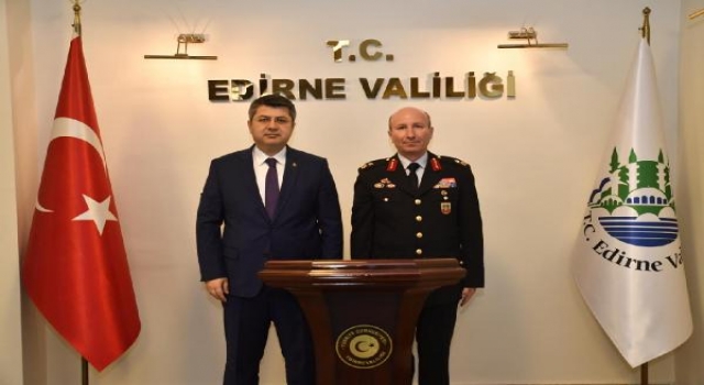 Jandarma TEM Başkanı İlbey’den, Edirne Valisi Kırbıyık’a ziyaret