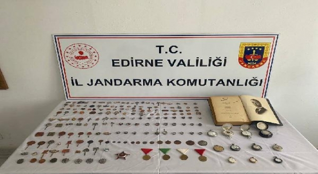 Edirne’de 189 tarihi eser ele geçirildi