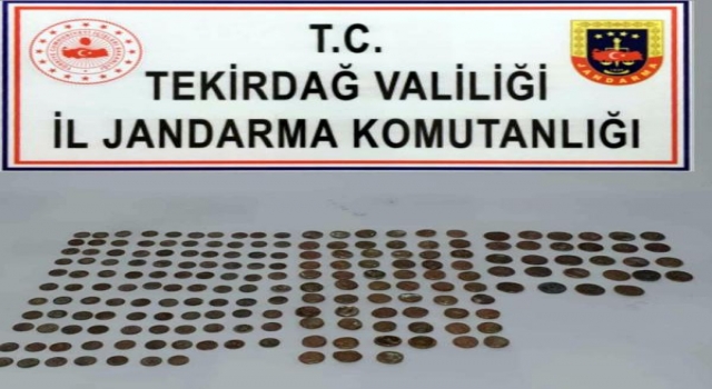 Tekirdağ’da 198 sikke ele geçirildi