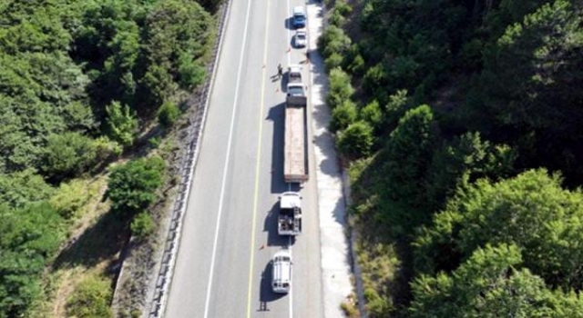 Kırklareli’de jandarmadan dronla trafik denetimi