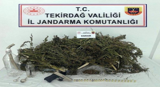 Tekirdağ’da 3 kilo esrar ele geçirildi