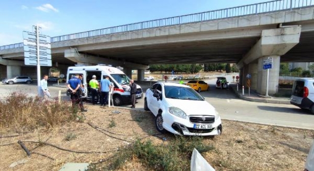 Keşan’da taksiyle otomobil çarpıştı: 1 yaralı