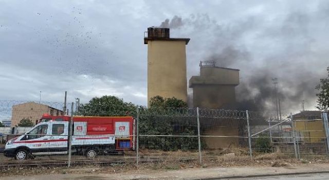 Edirne’de TCDD’ye ait eski kazan dairesinde yangın