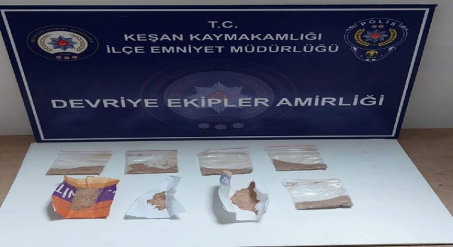 Edirne’de uyuşturucuyla yakalanan 2 şüpheliye gözaltı