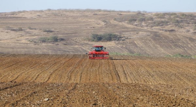 Tekirdağ’da yağmurun ardından buğday ekimi başladı