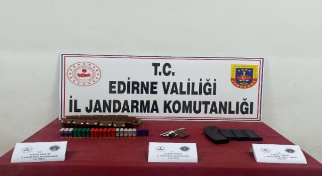 Edirne’de kurusıkı tabanca ve av tüfeği fişekleri ele geçirildi