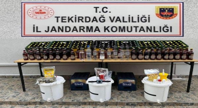 Tekirdağ’da sahte ve kaçak içki ele geçirildi