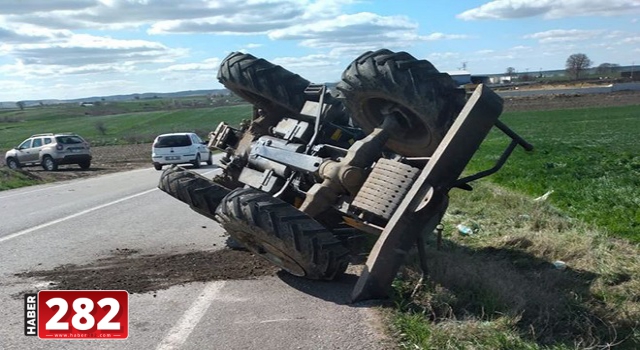 Tekirdağ'da traktörle tırın çarpışması sonucu 1 kişi öldü