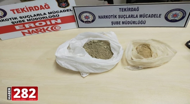 Tekirdağ'da 311 gram eroin ele geçirildi