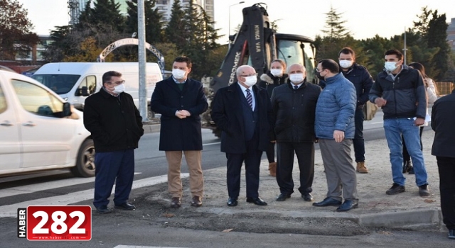 BAŞKAN ALBAYRAK ÇORLU'DA İNCELEMELERDE BULUNDU