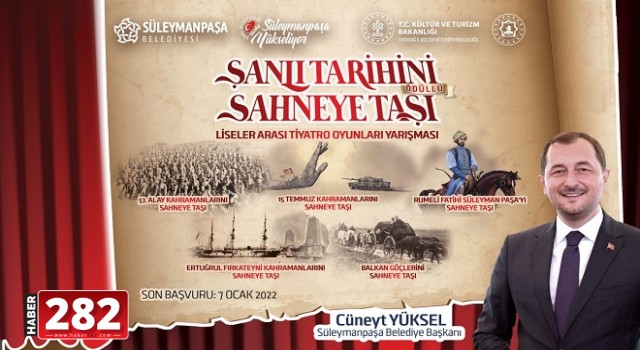 Şanlı Tarihini Sahneye Taşı tiyatro yarışması için başvurular başladı