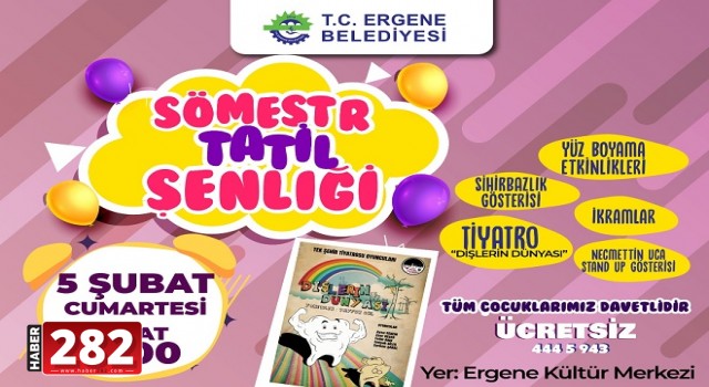 Ergene Belediyesi Sömestr Tatil Şenliği Düzenliyor