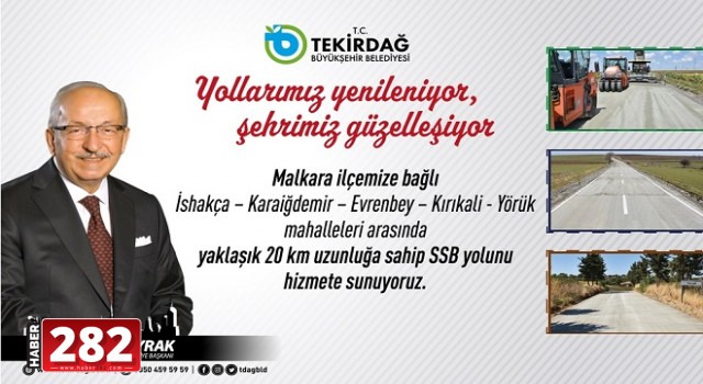 MALKARA İLÇESİ BAĞLANTI YOLU HİZMETE AÇILIYOR