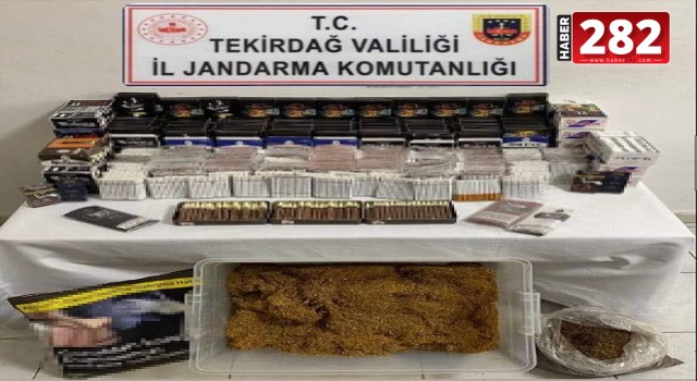 Tekirdağ'da 8 bin 100 makaron ele geçirildi