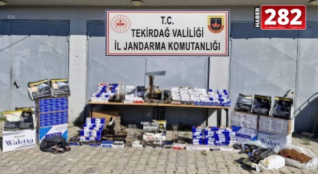 Kiralanan bodrum katında 251 bin makaron ele geçirildi