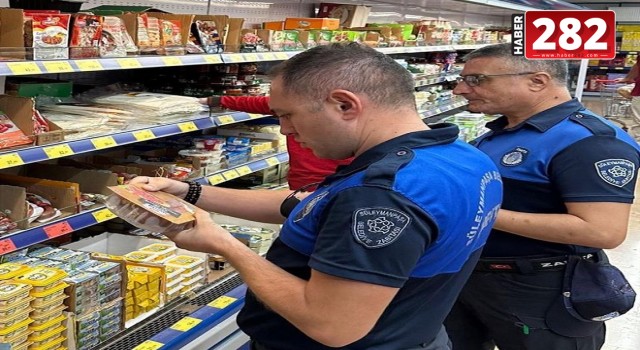 Süleymanpaşa Belediyesi'nden marketlerde denetim