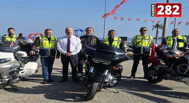 Tekirdağ'da motosiklet kulübünden Cumhuriyet Bayramı turu