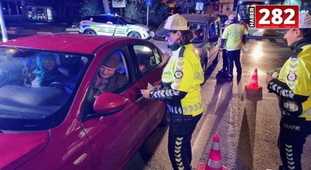 Tekirdağ'da trafik ekiplerinden sürücülere yönelik denetim