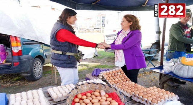 ERGENE CUMHURİYET MAHALLESİ’NDE HALK PAZARI KURULDU