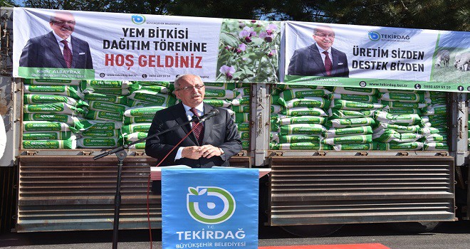 Tekirdağ Büyükşehir Belediyesinin Hayvan Yetiştiricilerine Desteği Sürüyor