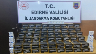 Edirne’de bir otomobilde üretimi ve satışı yasak doping hapları ele geçirildi