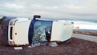 Tekirdağ’da işçi servisi devrildi: 8 yaralı