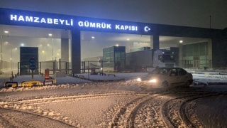 Edirne’de kar yağışı başladı