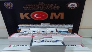 Keşan’da 125 bin 780 makaron ele geçirildi