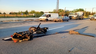 Kırklareli’nde otomobille çarpışan motosikletin sürücüsü yaşamını yitirdi