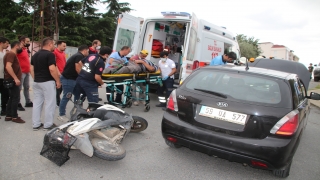 Tekirdağ’da otomobille elektrikli motosiklet çarpıştı: 1 yaralı